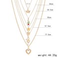 thumbnail image 4 of Femmes multicouches collier alliage - pendentif papillon collier collier collier, 4 of 8