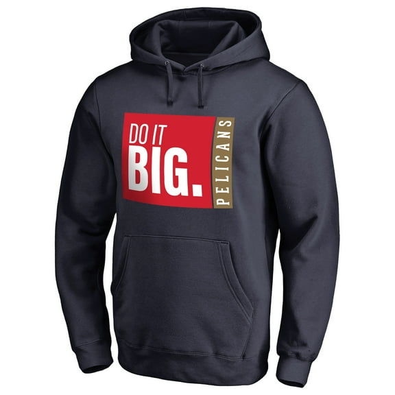 Men's Navy New Orleans Pelicans Do It Big Pullover Hoodie
