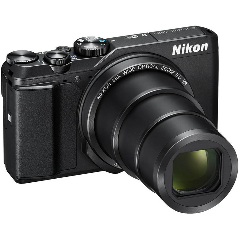 Nikon COOLPIX A900 20MP HD Digital Camera w/ 35x Optical Zoom & Built-in  Wi-Fi - Black