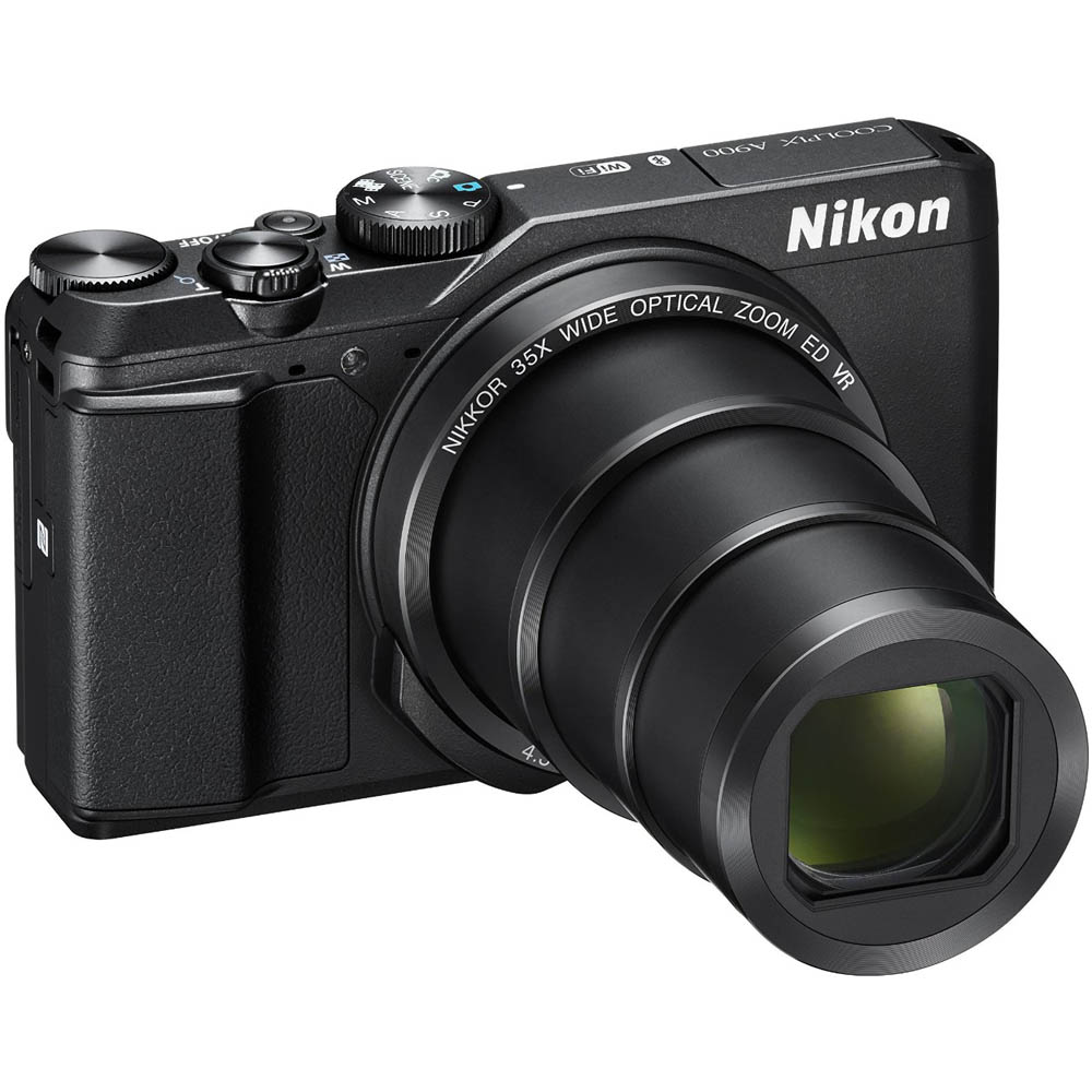Nikon COOLPIX A900 20MP HD Digital Camera w/ 35x Optical Zoom  Built-in  Wi-Fi Black