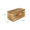 thumbnail image 2 of Dosaele2 Pcs Organizing Bins Pantry Sliding Wooden Box 20X10X10CM Brown, 2 of 8