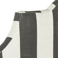 thumbnail image 3 of SAFAVIEH Hallmar Classic Elegant Upholstered Headboard, King, Black/White Stripe, 3 of 4