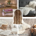 thumbnail image 4 of Somerset Home Faux Sheepskin Area Rug - 2x3 Shag Accent (White), 4 of 6