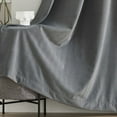 thumbnail image 3 of Grianlook Blackout Window Curtain UV Protection Curtains Thermal Insulated Drapes Solid Room Dark Gray 52 x 96 inch, 3 of 5