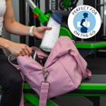 thumbnail image 5 of Blue White Gold Marble Pattern Hot Yoga Mat Towel Non Slip for Hot Yoga - Quick-Drying Yoga Mat Cover with 4 Corner Pockets with Travel Bag - Hot Yoga Towel Non Slip 70"x26", 5 of 6