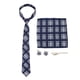 thumbnail image 1 of Conjunto de corbatas informales de estilo empresarial, hilo de poliéster, textura cómoda, gemelos decorativos prácticos, conjunto de corbatas para fiesta, 6 uds., 1 of 8