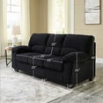 thumbnail image 3 of Signature Design by Ashley Furniture SimpleJoy Onyx Sofa, 3 of 24