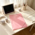 thumbnail image 5 of File Folder, Heavy Duty Macaron Thickened Tear-Resistant Plastic Document Organizer with Elastic Cord, Waterproof File Pocket, A4 Size 12.4" X 9.3", 1 Pack for School Office Business, 5 of 7