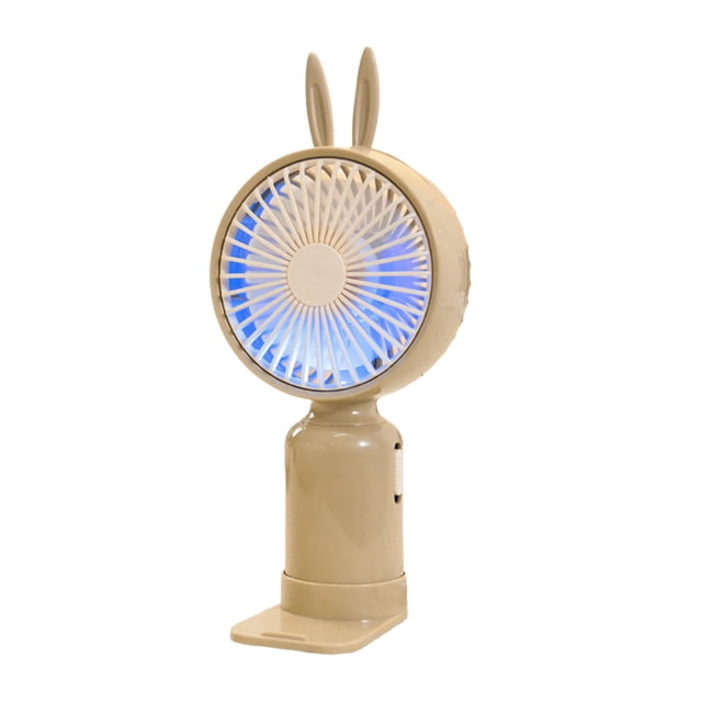 Portable Rechargeable USB Mini Fan 3 Speed Settings 16 cm Plastic Handheld Fan for Outdoor Student Use