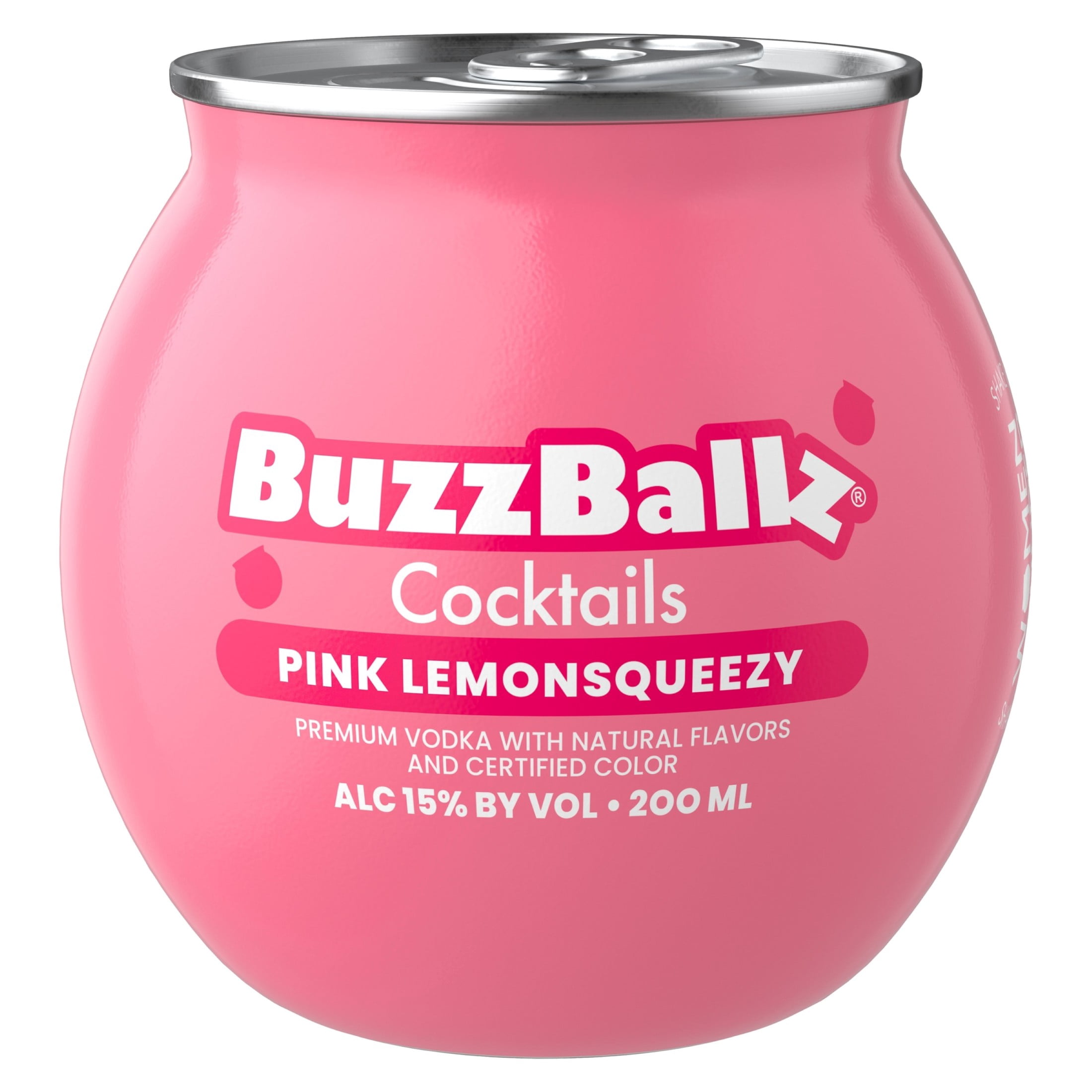 BACCAN ORBY 大サイズ　ピンク　一体のみ BuzzBallz Chillers Biggies Berry Cherry Limeade 187ml Bottle, ABV