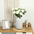 thumbnail image 3 of Zukuco 12Pcs Silk Roses Artificial Flowers Realistic Single Stem Flowers Fake Rose Bouquet for Arrangement Wedding Party Office Home Decor (White), 3 of 7