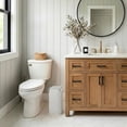 thumbnail image 6 of Flip Top Dustproof Storage Box, Clear Center Transparent Container, 17.3x5.9x13 Inch Toilet Paper Organizer, for Bulk Jumbo Roll Tissue Storage Bathroom Laundry Room Beige, 6 of 6
