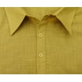 thumbnail image 6 of Atasi Men's Beige Kurta Roll-Over Shirt Collar Neck Ethnic Indian Clothing-XL, 6 of 7