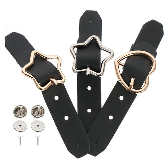 Adjustable PU Buckle Belts for Sewing DIY Craft - 3pcs
