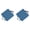 Blue, variant on Square Bar Stool Seat Cushion Set of 1, Chair Pad with Ties for Small Square Stools, 9.84 x 9.84 Inch Cushion for Bar Stools, Kitchen Counter Chairs, and Home Seating (Sky Blue)