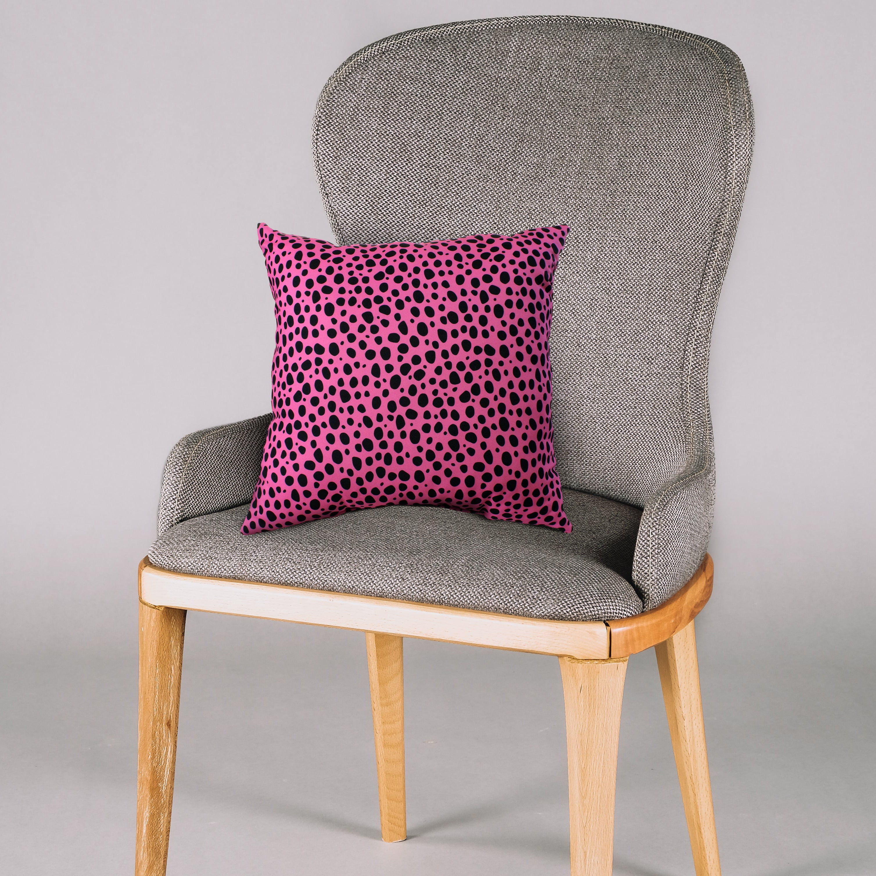 Everything Comfy Cheetah Print Decorative Throw Pillow, 16x16 Inch, Pink,