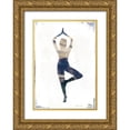 thumbnail image 1 of JMB Designs 14x18 Gold Ornate Wood Framed with Double Matting Museum Art Print Titled - Tree Pose, 1 of 4