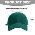 thumbnail image 2 of 57-61cm cap circumference adjustable big head circumference baseball cap soft top men and women summer solid color face capgreen, 2 of 5