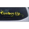 thumbnail image 1 of Cowboy Up With Hat Car or Truck Window Decal Sticker, 1 of 1