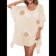 thumbnail image 1 of Traje de Baño de Playa Holgado y con Volantes de Color Liso para Mujer Albaricoque Talla Única, 1 of 8