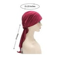 thumbnail image 5 of DLAPL Chemo Headwear for Women Head Scarf Lightweight Turban Headwraps Beanie Skull Cover Cap, Tie Dye Raspberry, 5 of 5