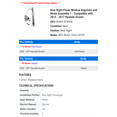 thumbnail image 2 of Rear Right Power Window Regulator and Motor Assembly 1 - Compatible with 2012 - 2017 Hyundai Accent - Autopart Premium, 2 of 2