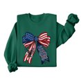 thumbnail image 2 of Uootdi Womens 4th Of July Sweatshirts USA Long Sleeve Crewneck USA Holiday Print Loose Fit Weekend Outings Casual Sweatshirts Gift, 2 of 5