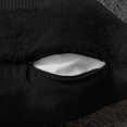 thumbnail image 3 of Halloween Pillow Covers 18x18 inch Set of 2, Green Eyes Black Ghost Throw Pillow Cases Soft Plush Faux Fur Wool Couch Cushion Case for Chair Sofa Bedroom Living Room Home Decor, 3 of 5