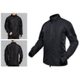 thumbnail image 4 of Chaqueta de hombre táctica a prueba de viento impermeable Deportes de Black_XXXL Hugo Rompevientos, 4 of 9