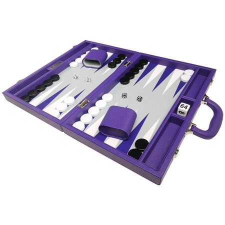 Silverman & Co. 16-inch Premium Backgammon Set - Medium - Purple price history on PriceWatchPro