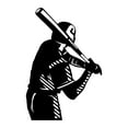 thumbnail image 2 of Sports Wall Decals for Boys Bedroom - Softball Hitter Swinging Bat Player DIY & Creativity Boy Girl Bedroom Wall Sticker - Size: 14 In x 20 In, 2 of 4