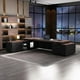 thumbnail image 3 of Console Organization Office Desks Luxury Meeting Workbench Boss Office Desks Standing Computer Bureau Meuble Office Supplies My Lux Decor Round, 3 of 14