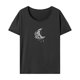 thumbnail image 1 of Camiseta de mujer de verano para mujer, camiseta clásica con cuello redondo para caminar, uso diario, viaje Gris, 1 of 7