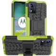 thumbnail image 1 of Pour Motorola Moto E13 Étui, Étui Hybride à Double Couche Robuste et Résistante avec Support Antichoc Compatible avec Motorola E13 (lime), 1 of 5