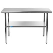 14" x 30" Stainless Steel Work Table with Undershelf | Food Prep NSF | Utility Work Station |