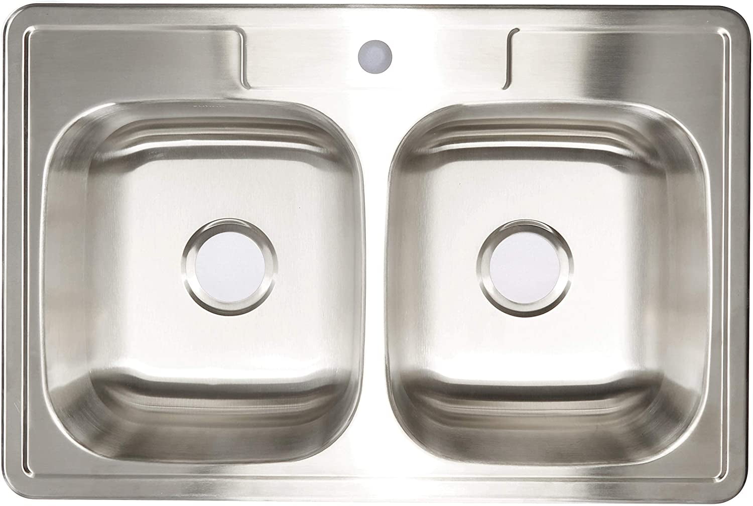 ZUHNE Drop-In Kitchen Sink Stainless Steel (33 by 22 Double Bowl)