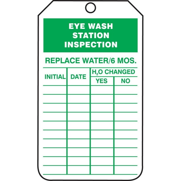 Printable Eyewash Station Inspection Tags | Free Printable Calendar