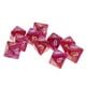 thumbnail image 4 of Juego de 10 dados acrílicos poliédricos de 8 caras para juegos de rol y estrategia. Rojo púrpura, 4 of 8