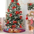 thumbnail image 4 of FMSHPON Halloween Halloween Pumpkin Xmas Christmas Tree Skirt Stand Mat for Holiday Party Decoration Indoor Outdoor 36 inches, 4 of 6