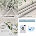 thumbnail image 6 of Blackout Curtains for Bedroom, Eucalyptus Leaves Room Darkening Window Drapes for Living Room, Sage Green Spring Botanical Rustic Thermal Insulated Grommet Curtains, 52x84 inch, 2 Panels, 6 of 9