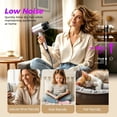 thumbnail image 6 of Ionic Hair Dryer with Diffuser, Professional 2000W Blow Dryer with Comb Nozzle & Concentrator Attachments for Smooth, Frizz-Free Hair Styling, 6 of 9