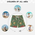 thumbnail image 6 of FORMRS Boys Swim Trunks Quick Dry Mesh Liner Boardshorts Sizes XS-XL, Yellow Christmas Gingerbread, 6 of 7