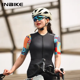 thumbnail image 4 of INBIKE - Maillot de ciclismo para mujer, manga corta, transpirable, con cremallera completa y bolsillos, 4 of 5