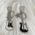 thumbnail image 2 of Colgante con forma de llave de bolso con nicho de estrella de cinco puntas estilo retro de moda con guitarra y2g para chica sexy y chapado en plata, 2 of 6