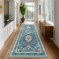thumbnail image 3 of KUETH 2'x7' Area Rugs for Living Room, Non Slip Machine Washable Vintage Indoor Rug, Low Pile Print Rug for Bedroom Dining Room Home Office, 3 of 7