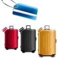 thumbnail image 3 of 6 piezas de etiqueta de equipaje, tarjetero de visita, etiqueta de identificación de viaje de aluminio y metal para equipaje de viaje, identificación de equipaje, 3 of 6