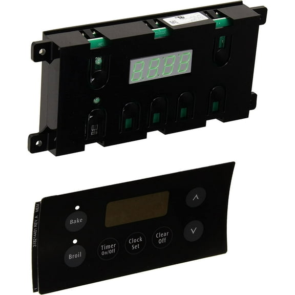 Electrolux Genuine OEM 318185330 Range Clock/Timer with Overlay Display Board