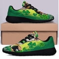 thumbnail image 3 of Chihuahua Dog St Patrick's Day Shoes Sneakers Black Size 10, 3 of 7