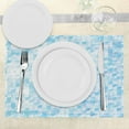thumbnail image 3 of Ambesonne Nature Place Mats Set of 4, Glisten Fish Sunlight, Standard Size, Blue Purple White, 3 of 6