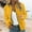 Yellow, variant on Women's Floral Print Casual Jacket Lightweight Zip Up Spring Coat Long Sleeve Outerwear Tops for Daily Wear